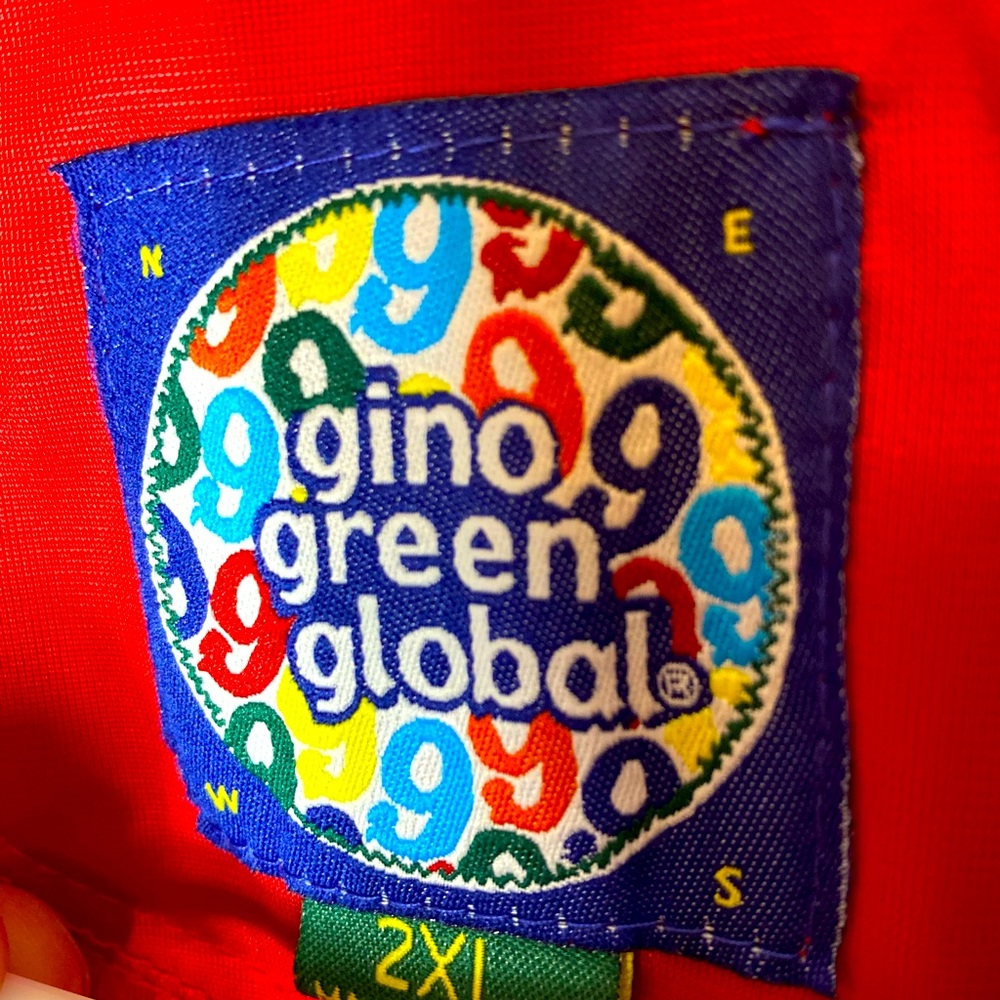 Gino Green Global - Red Track Jacket. 2XL 📍